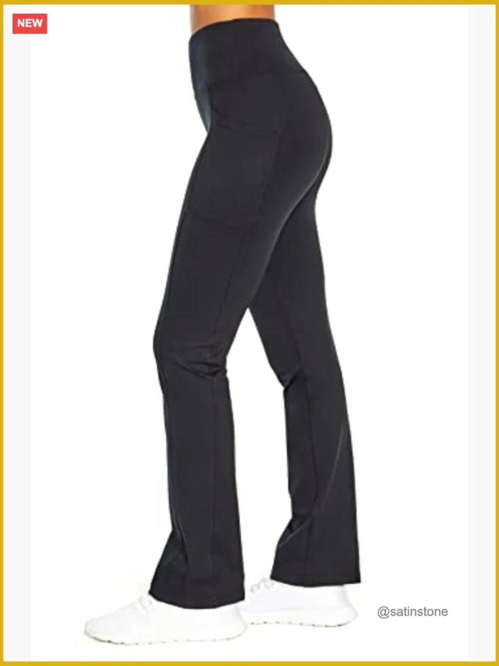 High Rise Bootcut Yoga Pant with Pockets - 32" Inseam - Picture 4 of 7
